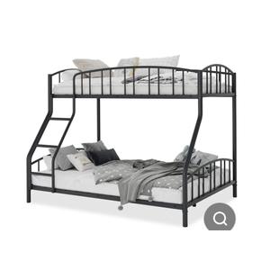 Garvee Space-Saving Twin Over Full Metal Bunk Bed - Heavy Duty Steel Frame