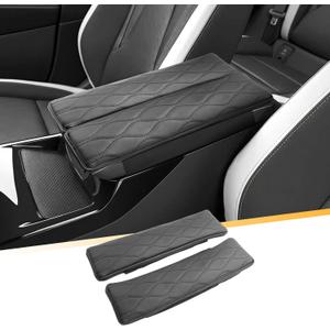 Armrest Cover for 2021-2026 Buick Envision(Preferred/Sport Touring/Avenir) Buick Envision Accessories Center Console Cover Arm Rest Protector Middle Lid Pad Protector PU Leather, Anti-Scratch,Non-Slip