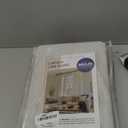 MIULEE Natural White Linen Curtains 84 Inch Long for Bedroom Living Room, Soft Thick Linen Textured Window Drapes Semi Sheer Light Filtering Rod Pocket Back Tab Neutral Farmhouse Cream Ivory 2 Panels