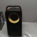 Foxdawn Portable Bluetooth Speaker: 240W Peak Powerful Loud Sound Deep Bass Wireless Boombox Large Subwoofer 15 Hours Battery Life Fast Charging with Led Light Show for Party Outdoor Camping Backyard (Black)