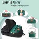 Genteen Lunch Box for Kids, Boys - Insulated Small LunchBox Reusable, Zip Closure & Buckle Handle, Portable Cooler for Work, School, Travel (Lake Green)
