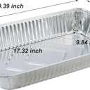Waytiffer Aluminum Deep Foil Pans Full Size, Large Disposable Roasting & Baking Pan, 21"x13" (10 Pack) Extra Heavy Duty Chafing Trays for Hotels, Restaurants, Heating, Buffets & Bakeware
