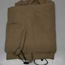 ZAFUL Baggy Cargo Pants for Men Casual Stretch Elastic Drawstring Parachute Pants Loose Fit Joggers with Multi Pockets (X-Large, Deep Khaki)