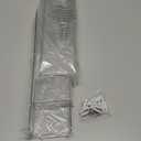 upsimples Acrylic Shelves for Bathroom Storage, 15" Floating Shelves Wall Organizer for Perfume, Make up, Skincare, Kids Bookshelf for Bedroom, Nursery, Living Room Decor, Clear, 4 Pack