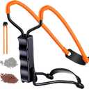 Professional Slingshot Set-A Classic Construction Shooting and Hunting Slingshot with a Sturdy Sling Shot Bow, 2 Packs of Slingshot Ammo,and a Slingshot Band for Adults