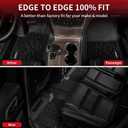 LASFIT Floor Mats & Trunk Mat for Jeep Grand Cherokee 2016-2021 Grand Cherokee WK 2022 All Weather TPE Custom Fit Car Cargo Liner Black