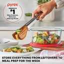 Pyrex Simply Store (12-Pack) Glass Food Storage Containers Set, (1, 2, & 3 Cup) Meal Prep Containers with Plastic BPA-Free Lids, Dishwasher & Microwave Safe