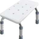 Aliseniors Step Stool with Non-Skid Platform, No Assembly Rubber Fee Adjustable Foot Stool, Medical Step Stools for Kitchen, Toilet and Bedside, Holds up to 330 lbs