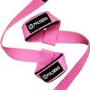 Lifting Straps, wrist straps for weightlifting, workout, Bodybuilding, Powerlifting & Deadlift -With 5mm Neoprene Pads & Anti-Slip Silicone -Extra Wrist Support for Weight lifting Men & Women