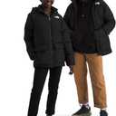 The North Face Teen North Down Fleece-Lined Short Parka | 600 Fill Waterfowl Down, Water Repellent, Insulated Hood, & Pockets, TNF Black, Medium