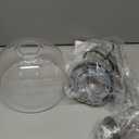 Livex Lighting, 53641-91, Glendon, Glass Pendant, Brushed Nickel with Polished Chrome Finish Accents