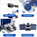 3-in-1 Large Fire Truck Toy with Garage & 6 Cars, Water Pump, Extendable Ladder, Lights & Siren Sounds, Fire Rescue Truck Vehicle Toy for Boys Girls 3+, Christmas Birthday Gift