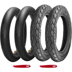 57-203 (for 8" Rim) Heavy Duty E Bike Tires 12.5x2.25 (12-1/2 x2-1/4) Tire & Inner Tube Set with 90 bent Valve for Electric Scooters/Kids Bike