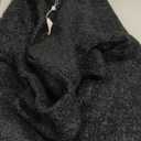 Imily Bela Womens Fuzzy Knitted Sweater Sherpa Fleece Side Slit Full Sleeve Jumper Outwears, M