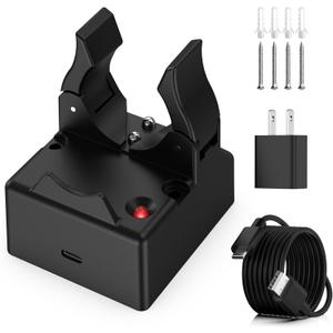 Upgraded USB-C Charger Holder Compatible with Streamlight Stinger Series Flashlight, 75105 Replacement Stinger Charger Dock with 1.5M Power Cord & Travel Adapter