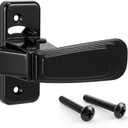 Replacement Screen Door Latch, Heavy Duty Inside Door Handle Compatible with Storm Doors Handle, Interior Latch for Screen and Storm Doors(for Non-Spring Loaded Strike,Black)