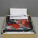 Furologee Kitchen Bakers Rack with Power Outlet, Microwave Oven Stand with Storage 4 Tiers, Coffee Bar Table with 6 S Hooks, Kitchen Storage Shelf Rack for Spices, Pots,Black (22inch)