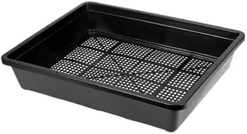 BeGrit Soil Blocking Trays 15x12 inch Seed Starter Trays 4 Pack Mesh Trays for Seedling, Microgreen, Soil Blocks, Wheatgrass