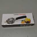 Lemon Squeezer, Stainless Steel Lemon Juicer & Lime Squeezer, Manual Citrus Juicer with Non-Slip Silicone Handles, Easy to Use & Clean