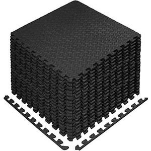 StillCool Puzzle Exercise Floor Mat, EVA Interlocking Foam Tiles Exercise Equipment Mat with Border - for Gyms, Yoga, Outdoor Workout