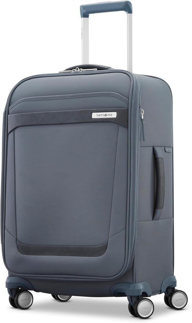 Samsonite Elevation Plus 22-Inch Carry-On - Expandable Softside Spinner Luggage - Slate