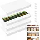 Wire Shelf Covers, 28" W X 16" D PVC Wire Rack Covers for Pantry (4pcs)