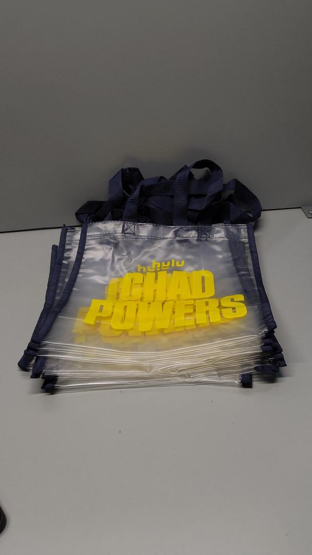 Hulu Chad Powers Clear Reusable Bag – Pack of 6, Durable & Eco-Friendly