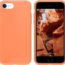 iPhone SE 3 Case 2022 - Orange Silicone Gel Rubber Cover, Drop Protection for 4.7" iPhone SE 3 Visit the IceSword Store