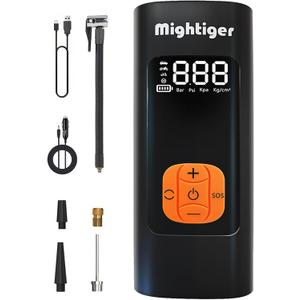 Tire Inflator Portable Air Compressor Cordless Mini Automatic Air Pump with Digital Pressure Gauge 150PSI 3X Fast Inflation and Auto Shutoff SOS Light Tires Pump for Car (Black)