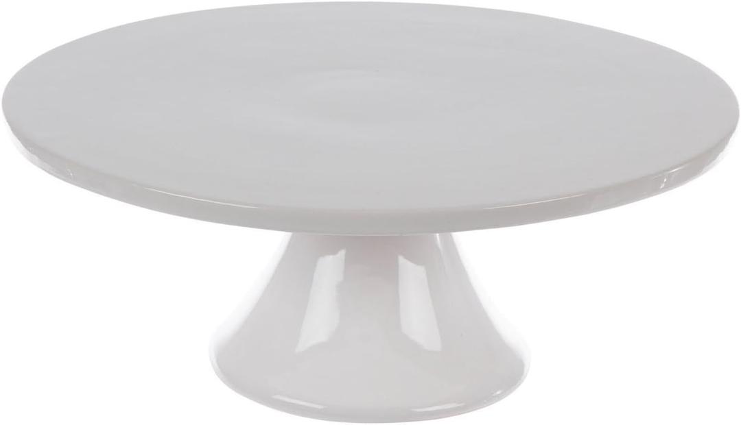 Hobby Lobby Cake Stand, Pedestal Design, Wedding, Party Decor, Birthday, Baby Shower (White Ceramic)
