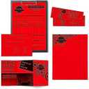 Astrobrights Color Paper, 8.5 x 11, 24 lb/89 gsm, Re-Entry Red, 500 Sheets (21558)
