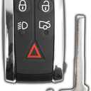 Keyless Entry Smart Remote Key Fob Replacement for Jaguar XF XFR XJ8 XK XK8 XKR 2007 2008 2009 2010 2011 2012 2013 2014 2015 FCC ID: KR55WK49244 KR55WK45694 315Mhz PCF7953 Chip