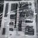 Rolanstar Metal Bunk Bed Twin Over Twin with USB Charging Station, LED Bunk Bed with 2 Storage Drawers, Bed with Safety Guardrail & Ladders, No Box Spring Needed, Easy Assembly, Black