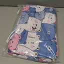 Cute Storage Bins for Organization, Canvas Book Storage Bins Handles, Bedroom Shelves Decorative Baskets for Organizing, Fabric Cube Bin Classroom Dorm Closet Organizer Box (Cute Bear)