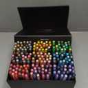 180 Colors Acrylic Markers, Soft Brush Tip Paint Pens and Paint Markers, Acrylic Pens for Wood, Stone, Canvas, Glass, Fabric, Egg, Rock Painting and DIY Crafts Art Supplies