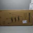 HBTower 3 Step Ladder, Folding Step Stool with Wide Anti-Slip Pedal, 500lbs Sturdy Steel Ladder, Convenient Handgrip, Lightweight, Portable Steel Step Stool, Black