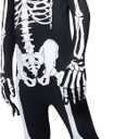 Spooktacular Creations Halloween Kids Scary 3D Skeleton Costume for Boys, Toddlers Skeleton Costume for Halloween Dress Up (XL)