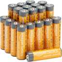  20-Pack AA Alkaline High-Performance Batteries, 1.5 Volt, 10-Year Shelf Life