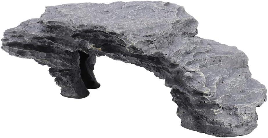 Reptile Ramp Basking Rock, Basking for Aquatic Turtles, Reptile Hides and Caves for pet, Rocks for Reptile Terrarium, Resting Terrace Tortoise Climbing