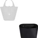 Hermes ZTUJO Picotin 18 Organizer Insert, Luxury Purse Organizer Insert, Silky Smooth, Fits Picotin 22 Bags (Black)