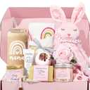 New Mom Gifts & Baby Girl Gifts, Baby Shower Gifts for Mom to Be, Pregnancy Gifts for Expecting Mom, First Time Mothers Day Gift for New Mom, Pregnancy Gifts for Women and Baby (Bunny Pink)