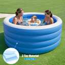 Inflatable Pool for Adults, 71" x 30" Blow Up Pools, Round Family Swimming Pool