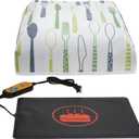 EKEPIN Heat Mat Fits for Fermenting Dough with Heat Preservation Cover, Sourdough Warming Mat for Yeast Bread Baking, Warmer Mat for Food with Thermostat Controller Combo Set