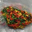 Fall Artificial Flowers Garland 4 Pack 5.7FT Faux Daisy Eucalyptus Leaves,UV Resistant Fall Leaf Floral Garland for Autumn Decor Thanksgiving Wedding Booth Backdrop (Red Orange Yellow, 4PCS)