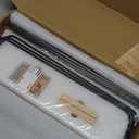 Forbena Black Floating Shelves for Wall, Bahtroom Wall Shelves Over Toilet, Rustic Hanging Shelf with Lip Rail for Bedroom Kitchen Office Living Room Picture Photo Decor, 17 Inch Long-Set of 3