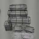 Rustproof Stainless Steel Shower racks, 5 Pack, Large Capacity, No-Drilling Shelves