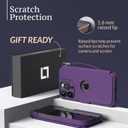 Compatible with iPhone 14 Pro Wallet Case for Women and Men, Case with Card Holder [Slim & Protective] for Apple 14 Pro (6.1), Vegan Leather i-Phone Cover, Purple [Includes Wristlet]