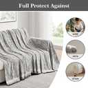 Maymiss Couch Cover for Dogs Washable Couch Covers for 2 Cushion Couch, Orange Chenille Sectional Couch Covers L Shape Sofa Cover, Furniture Protector for Kids, Pets, 71"x134"