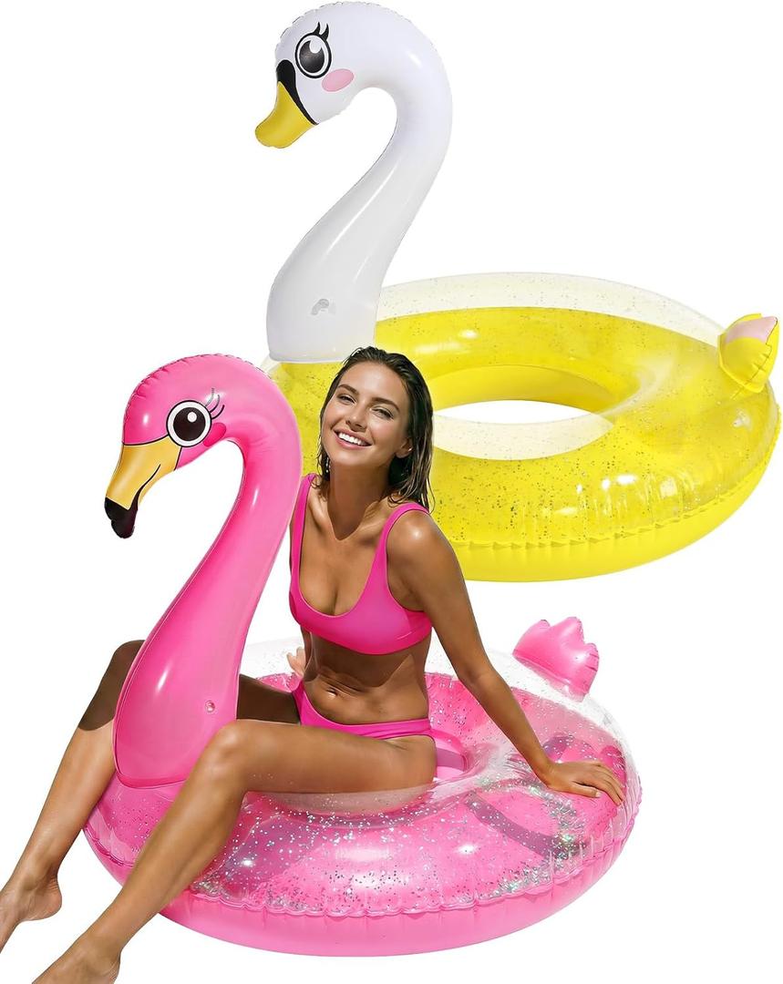 HeySplash Pool Floats, Inflatable Pool Float, Large Floatie for Bachelorette Party, Swim Tube River Lake Beach Bride Wedding Decor Fun Toy Raft Adults