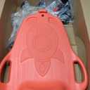 Large Scooter Board for Kids, Plastic Floor Scooter Board with Handles and Buckle, Gym Scooters for Indoor Outdoor Sports,Sensory Training